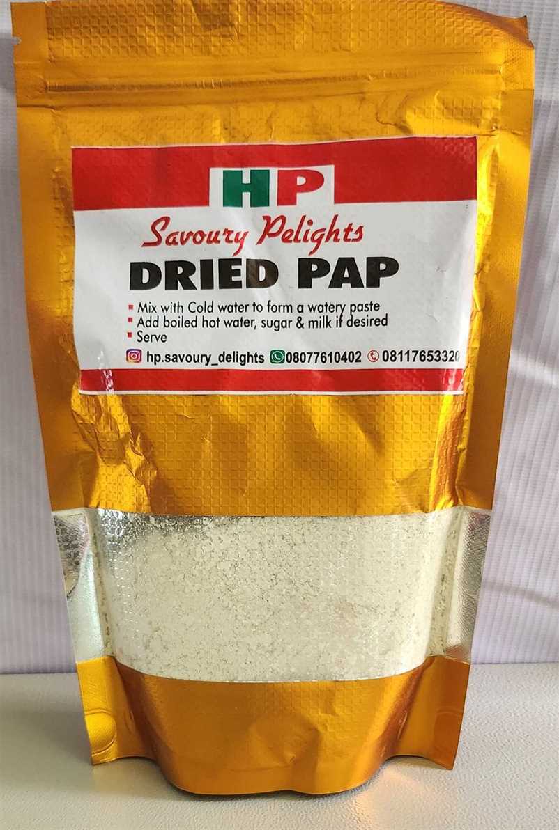 Savoury Delight Dried Powdered Pap